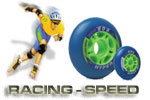 Speed In-line kolečka závodní, racing, výkonostní. Racing Speed inline wheels